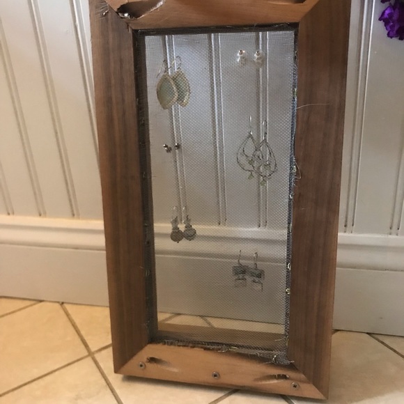 Antique shabby chic earring frame - Picture 5 of 5